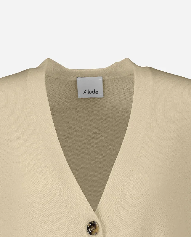 Weste aus Cashmere-Mischung in Beige