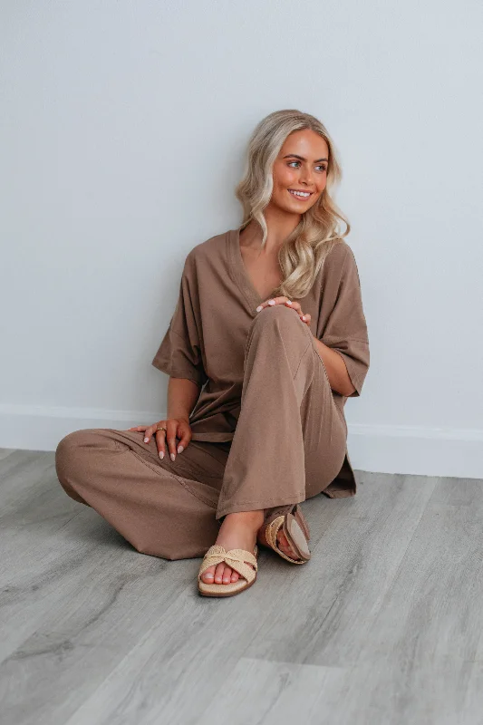 Aluna Two-Piece Set - Mocha