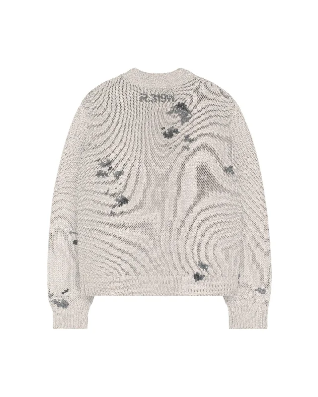 Beige Army Knit Sweater