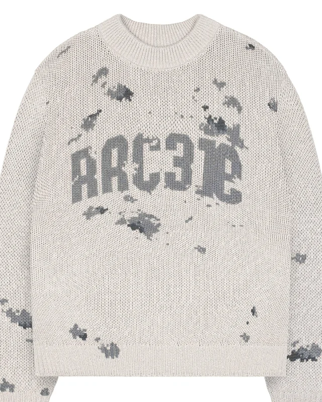 Beige Army Knit Sweater