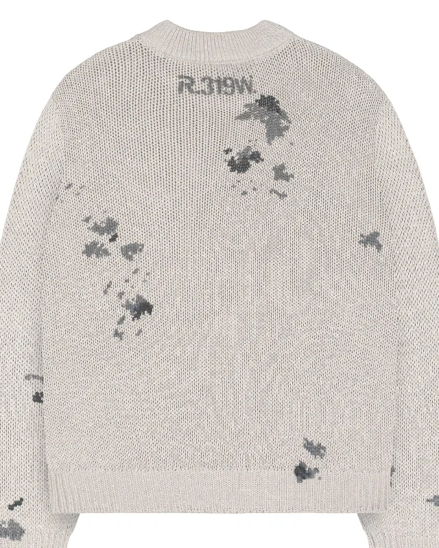 Beige Army Knit Sweater