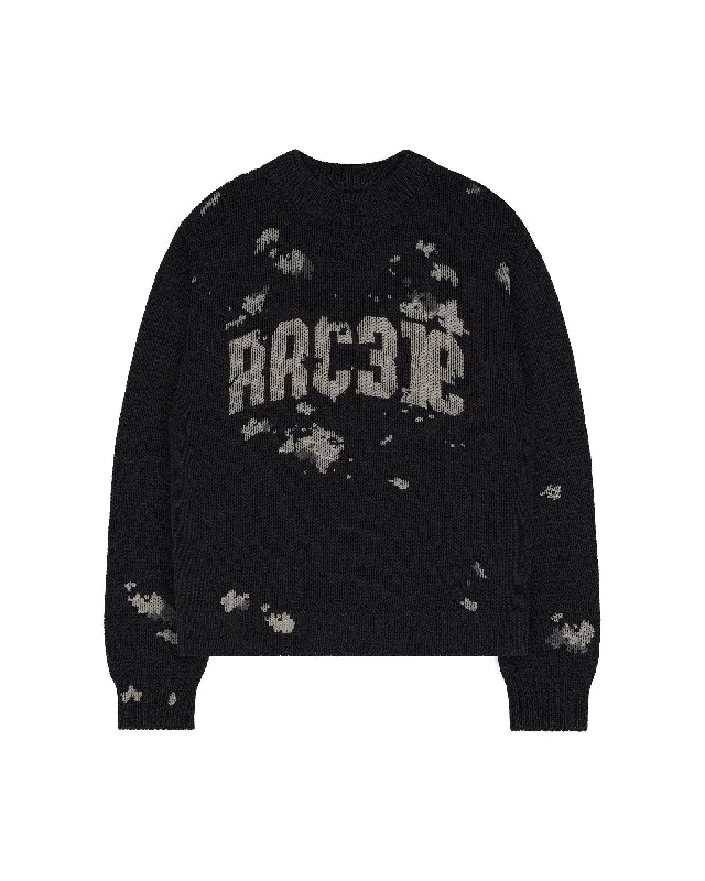 Black Army Knit Sweater