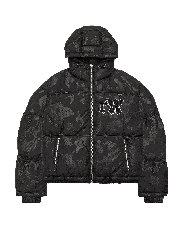 Black Camo Puffer Jacket 3.0