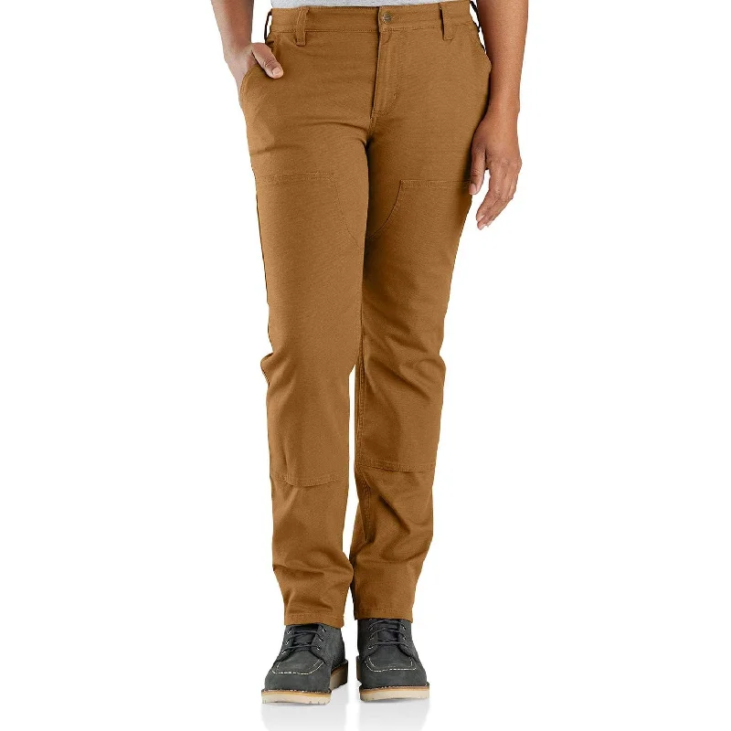 Carhartt Women's Rugged Flex® Double-Front Canvas Pant_Carhartt Brown