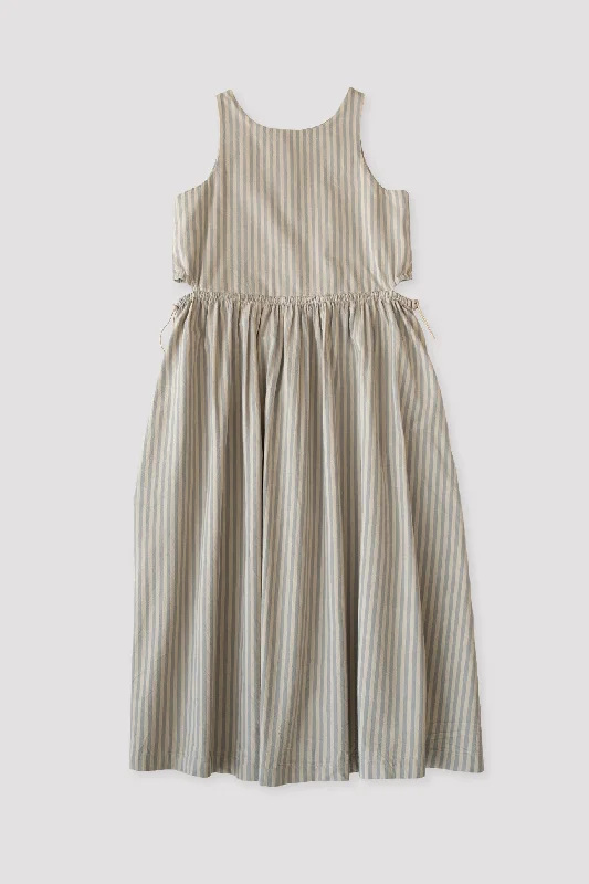 Muted Stripe Cinch Dress