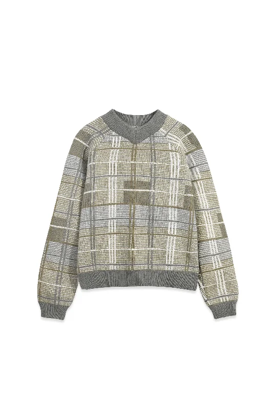 Damsel Check Knit Sweater