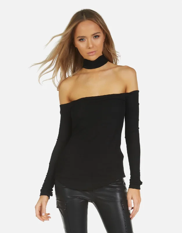 Eric LE Open Shoulder Top