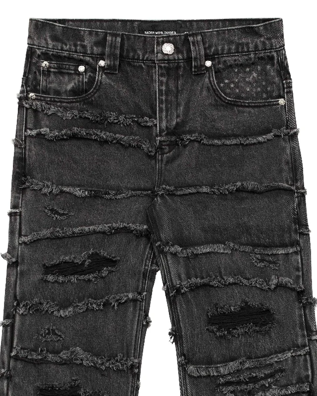 Washed Flag Jeans