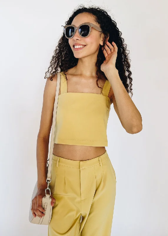 Follow Me Crop Top - Marigold