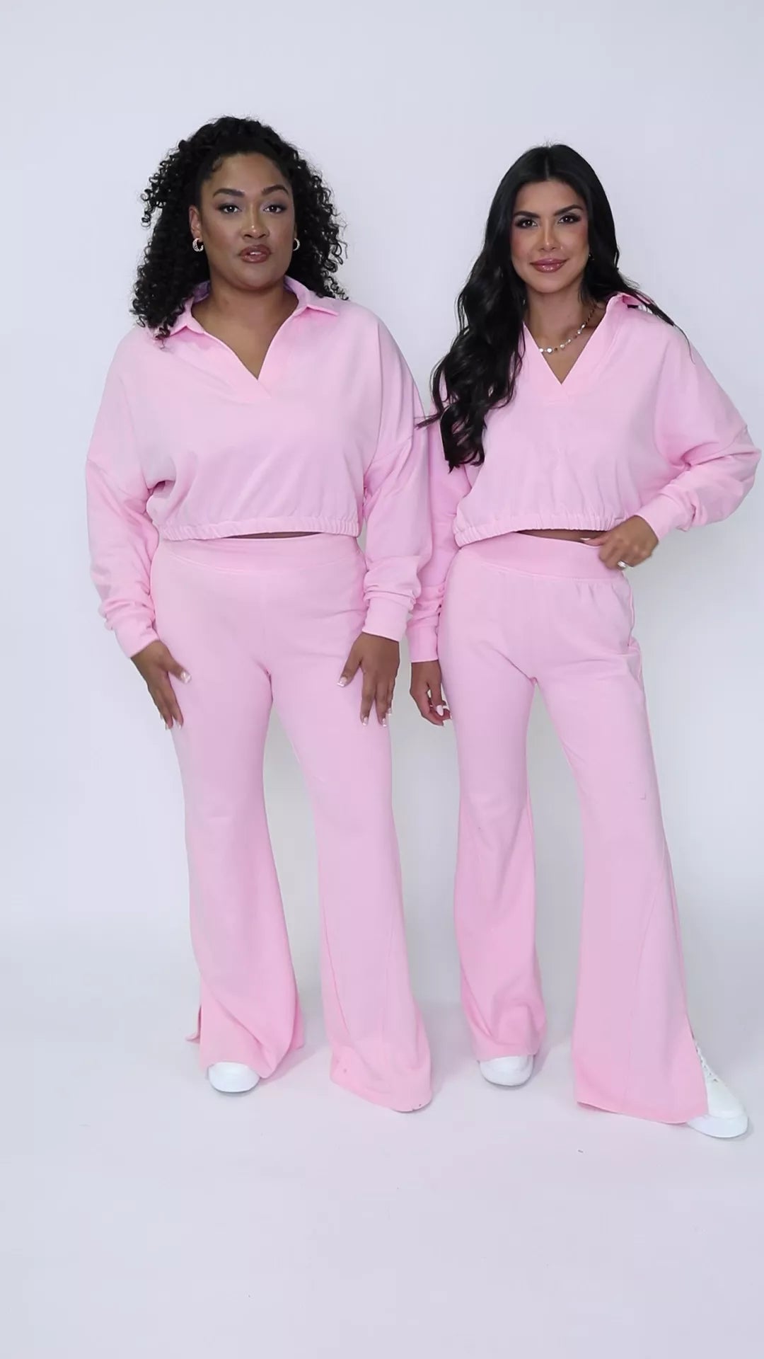 Found My Peace Pink Pullover and Pant Lounge Set