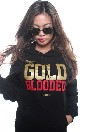 Gold Blooded (Women's Black/Red Hoody)