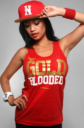 Gold Blooded (Women's Red Tank Top)