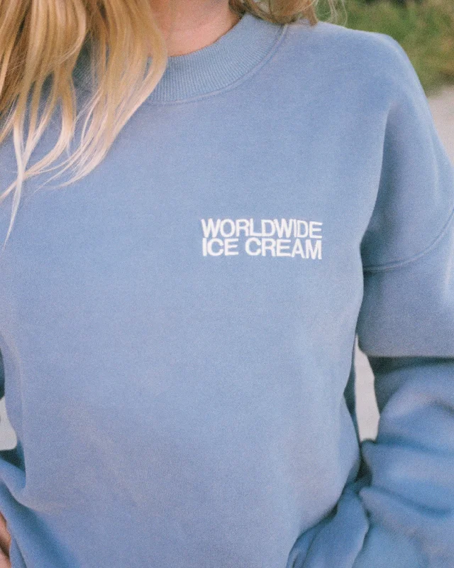 ""Ice Cream"" Crew Neck in Blue