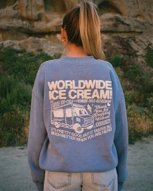 ""Ice Cream"" Crew Neck in Blue