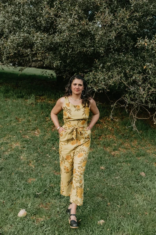 Liberty Jumpsuit in Mustard Marigold