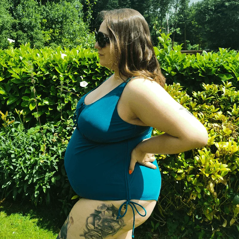 That loving feel'in Maternity Swimsuit - Teal