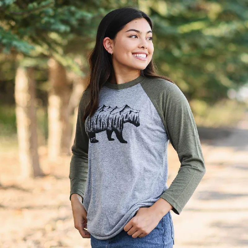 Montana Bear Raglan (unisex)