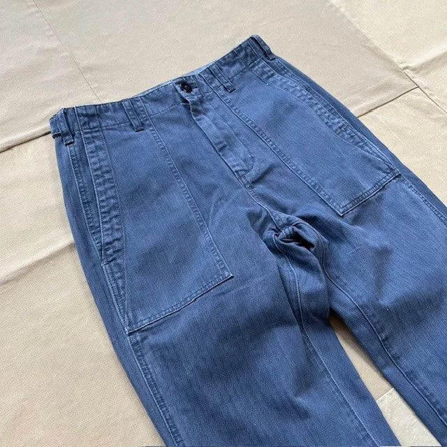 Neil Pant in Herringbone, Slate Blue