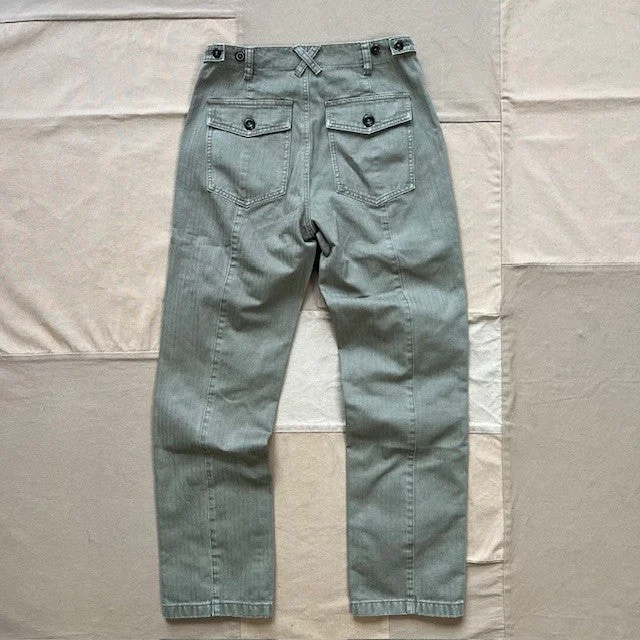 Neil Pant in Herringbone, Vintage Olive