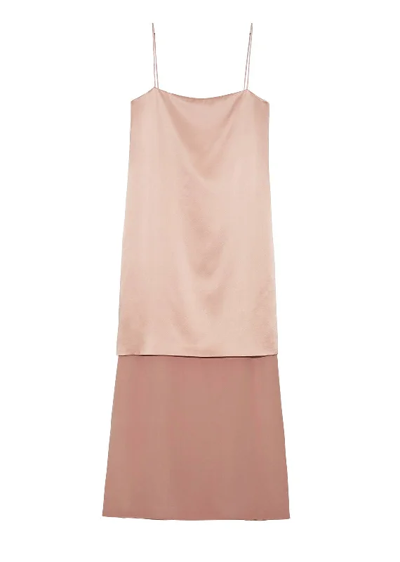 NINA DRESS IN SILK CHARMEUSE