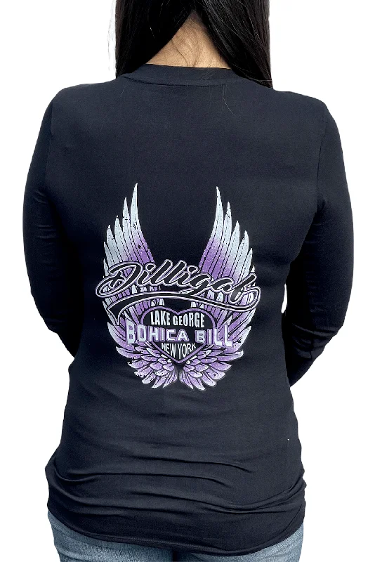 Purple Wing Angel Long Sleeve