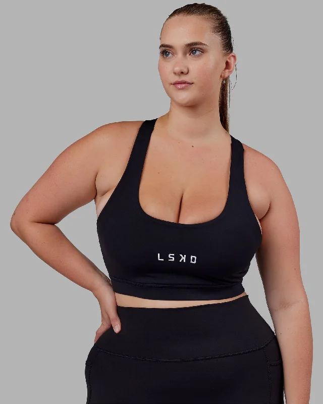 Rep Sports Bra - Black-White