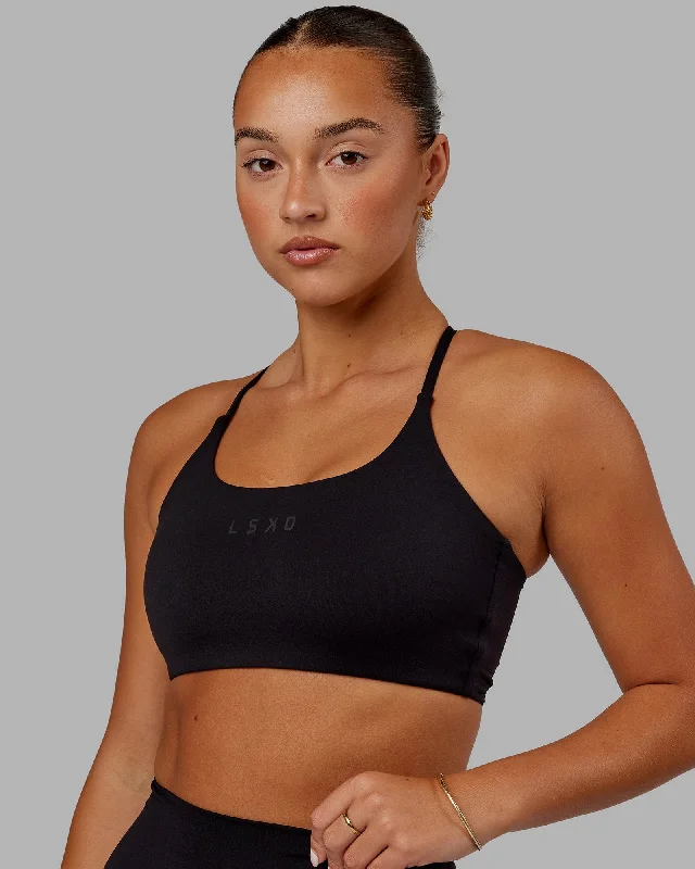 Twist Sports Bra - Black