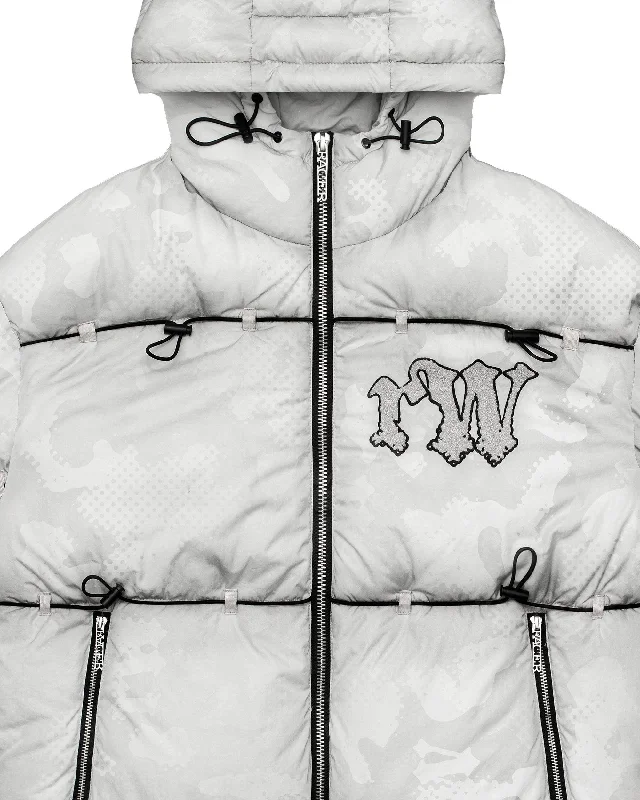 White Camo Puffer Jacket 3.0