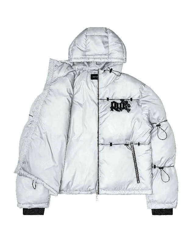 White Camo Puffer Jacket 2.0