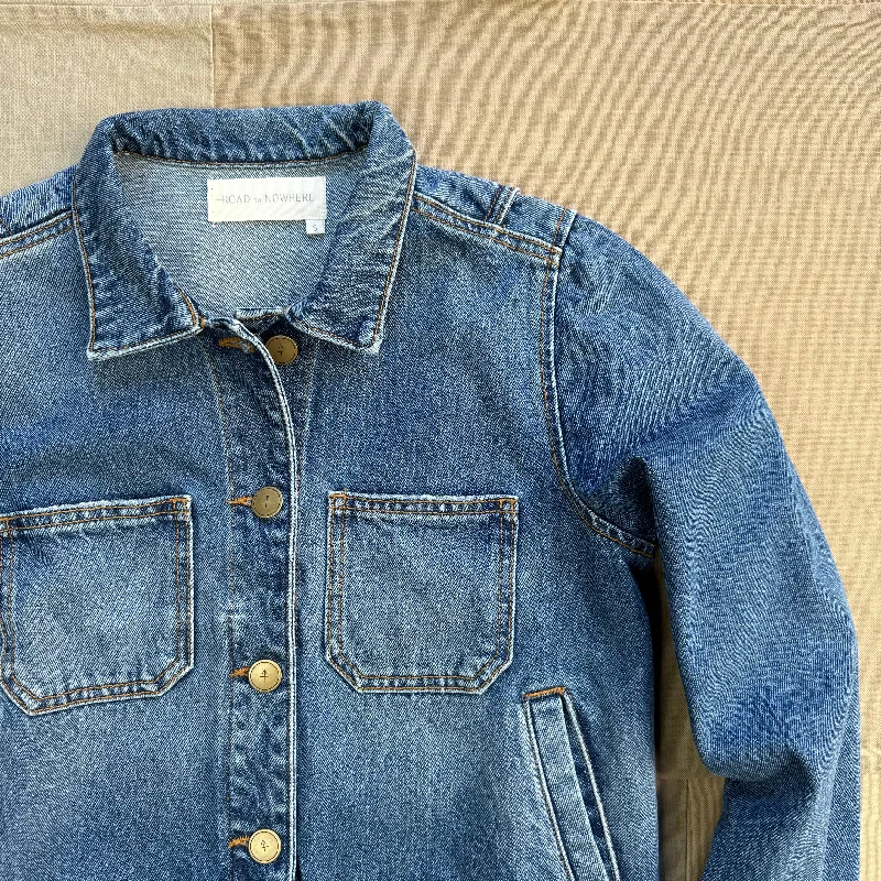 Women's Cody Japanese Denim Jacket, Berlin Blue