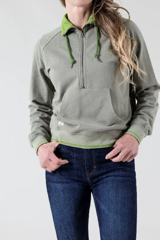 Mabeline Cropped Qz Sweatshirt