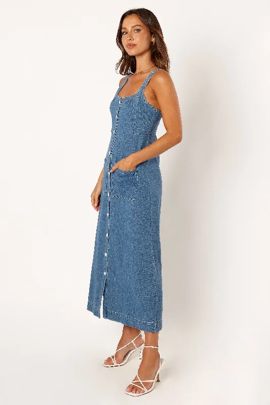 Bettie Midi Dress - Denim