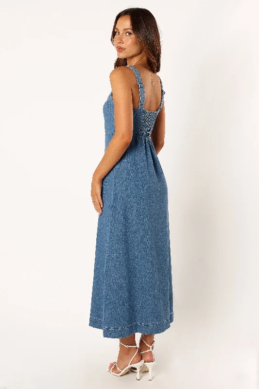 Bettie Midi Dress - Denim