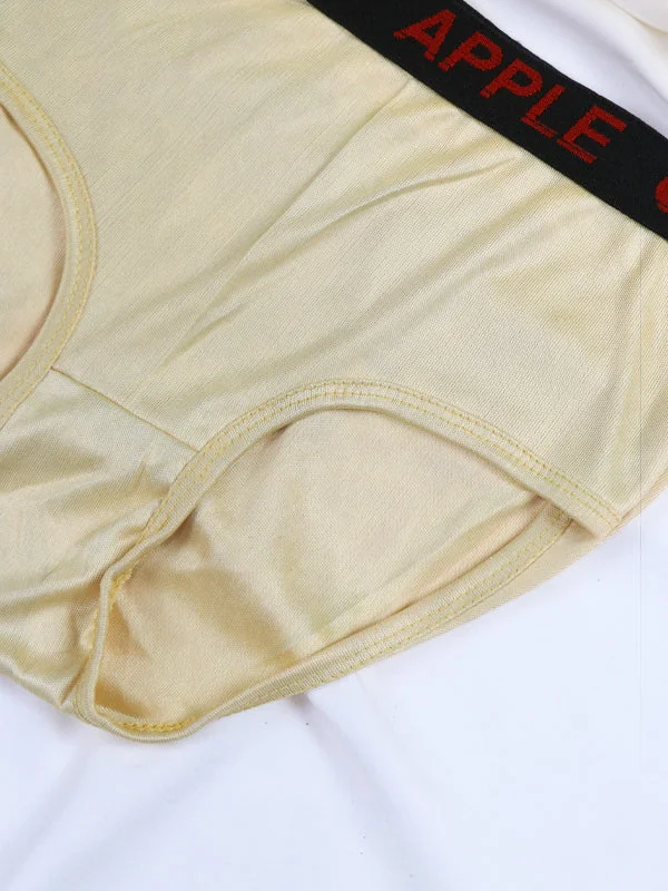 LP13 Plain Light Yellow Apple Panty For Women