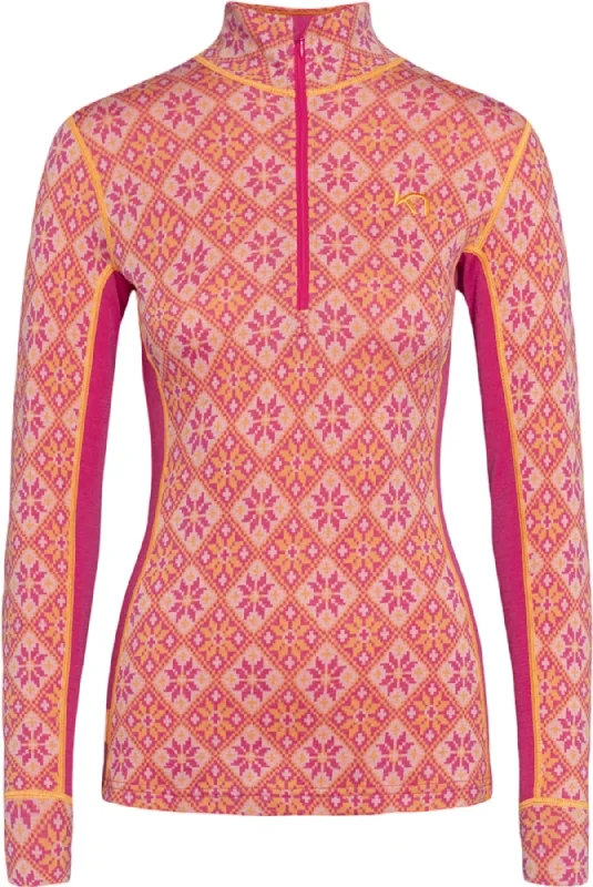 Rose Half-Zip Base Layer Top - Women's|-|Couche de base pour le haut à demi-glissière Rose - Femme