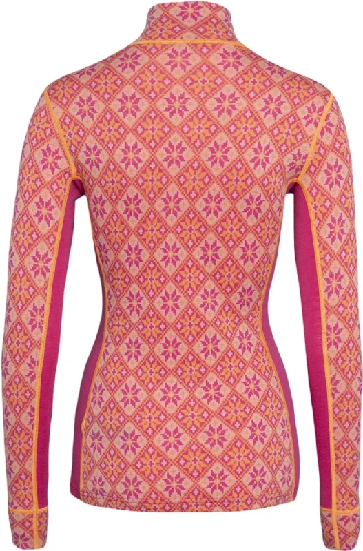 Rose Half-Zip Base Layer Top - Women's|-|Couche de base pour le haut à demi-glissière Rose - Femme