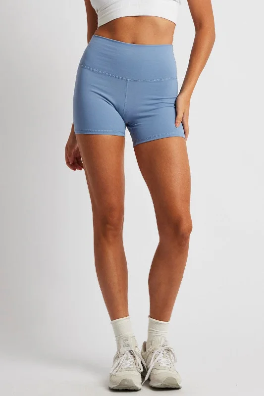 Blue Bike Shorts