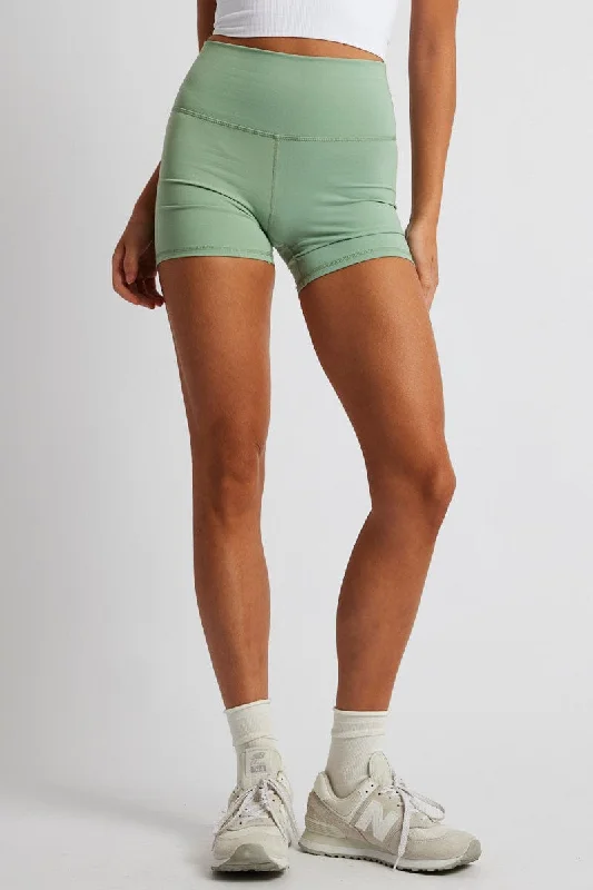 Green Bike Shorts