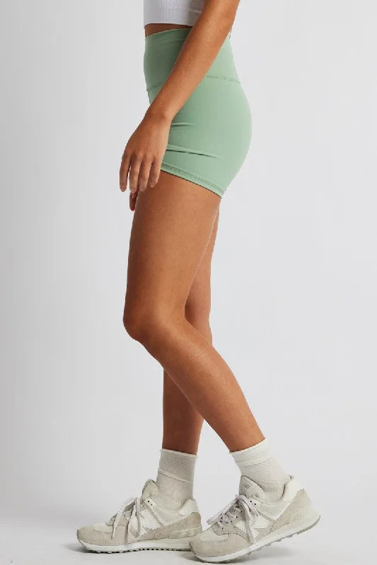 Green Bike Shorts