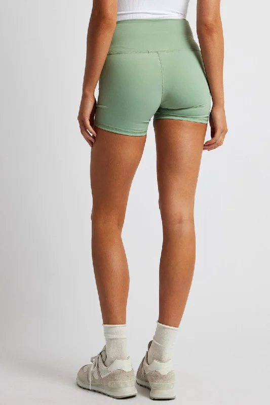 Green Bike Shorts